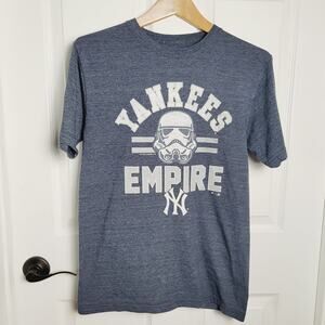 Yankees Empire Star Wars Shirt Small Gray NY Fanatics Stormtrooper MLB Baseball